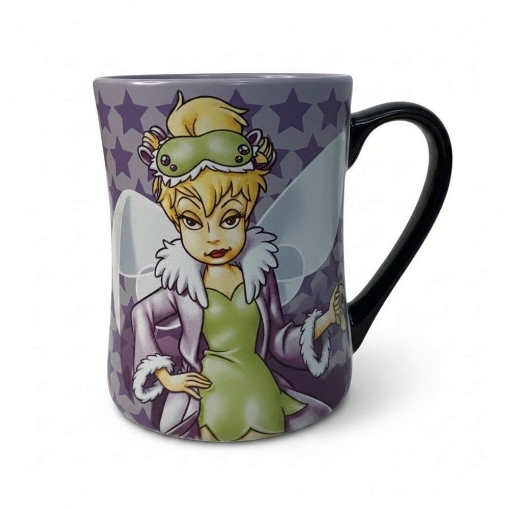 Discontinued Disney Parks Tinker Bell Mornings Aren't Magical Purple Coffee Mug